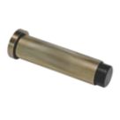 Eclipse Cylindrical Linear Wall Mounted Projection Door Stop 20 x 83mm Antique Brass