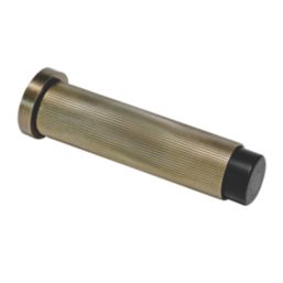 Eclipse Cylindrical Linear Wall Mounted Projection Door Stop 20 x 83mm Antique Brass
