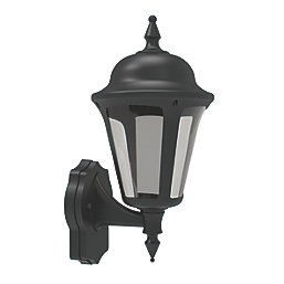 4lite  Outdoor LED Wall Lantern Black 8W 550lm