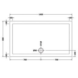 ETAL  Framed Rectangular Sliding Door Shower Enclosure & Tray  Brushed Brass 1390mm x 790mm x 1940mm