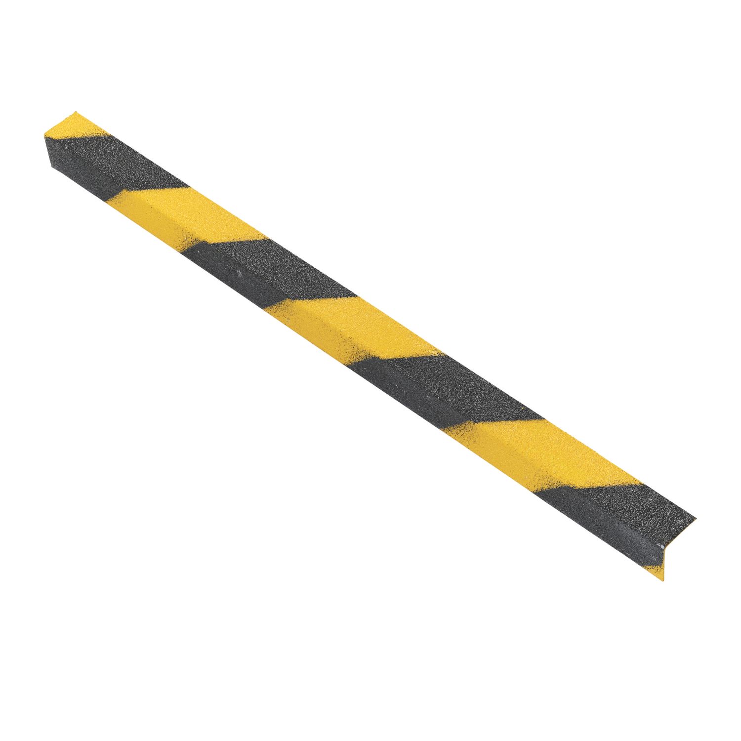 COBA Black/Yellow GRP Anti-Slip Stair Nosing 750mm x 55mm x 55mm (241VH)