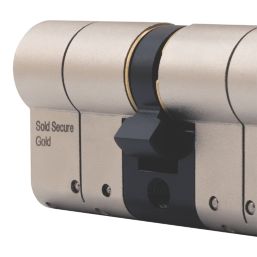 Smith & Locke Fire Rated 1 Star Double Cylinder Lock 35-35 (70mm) Satin Nickel