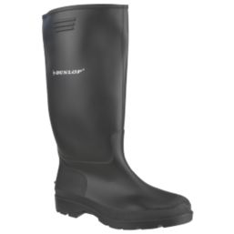 Dunlop Pricemaster 380PP Metal Free  Non Safety Wellies Black Size 7