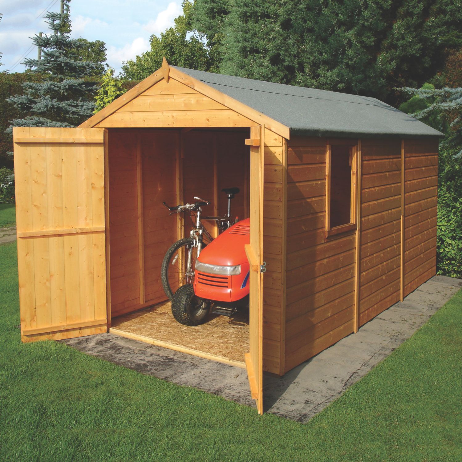 Shire Warwick 6' x 12' (Nominal) Apex Tongue & Groove Timber Shed (2423X)