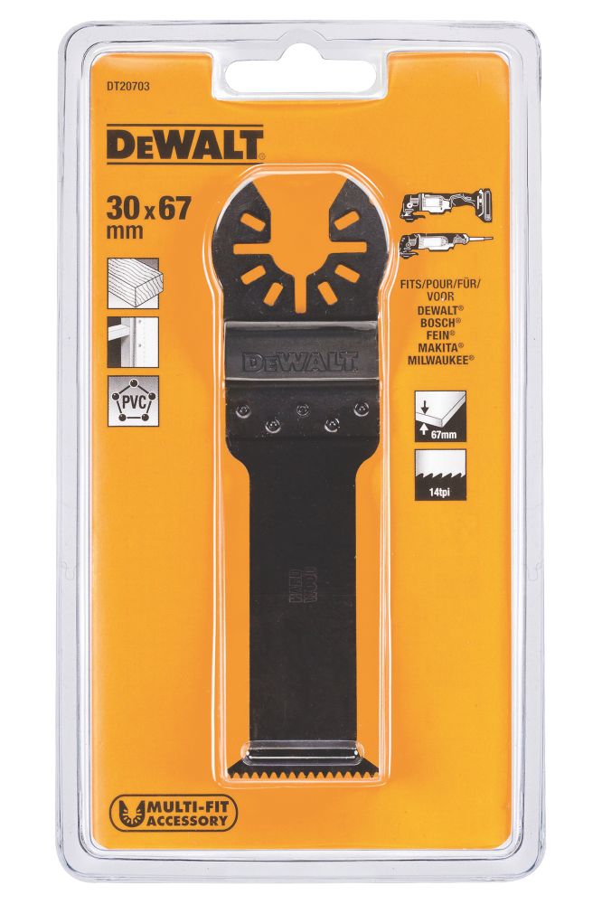 DeWalt DT20703 QZ Multi Material Plunge Cutting Blade 30mm Screwfix