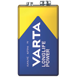 Varta Longlife Power 9V Alkaline High Energy Batteries