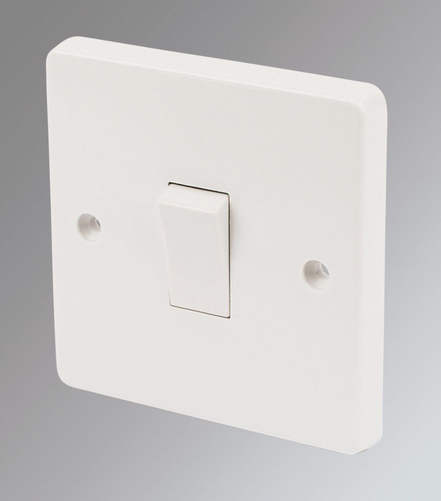 Crabtree Capital 10AX 1-Gang 2-Way Light Switch  White
