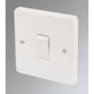 Crabtree Capital 10AX 1-Gang 2-Way Light Switch  White