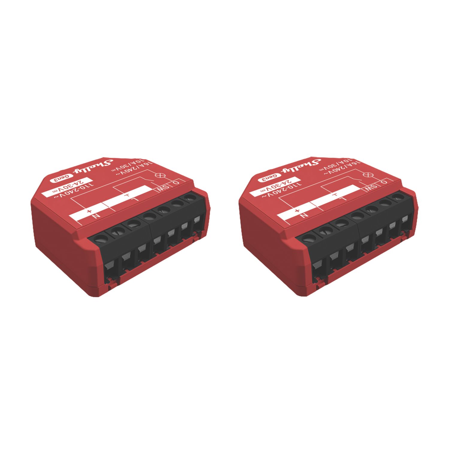 Shelly S3SW-001P16EU Smart Control Relay 16A 2 Pack (242AG)