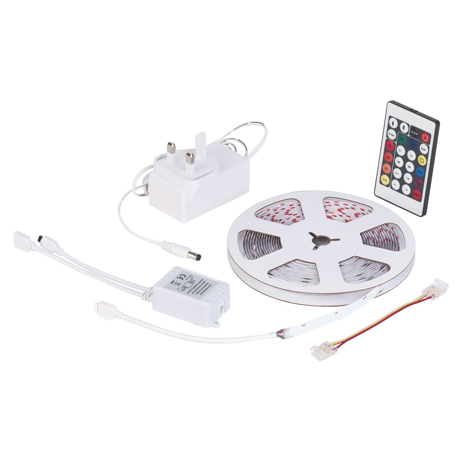 4lite LiteGlo Indoor & Outdoor 5m LED COB Pixel Strip Light Kit 8W 400lm (242AV)