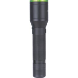 Luceco  Rechargeable LED Torch Black/Green 600lm