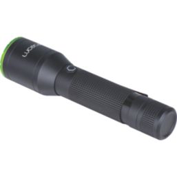 Luceco  Rechargeable LED Torch Black/Green 600lm