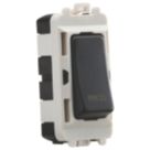 Knightsbridge  20AX 2-Way Grid Retractive Switch Module 'Press' Anthracite