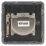 Schneider Electric Lisse Deco 1-Gang Duplex Multimedia Socket Polished Chrome with Black Inserts