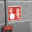 Essentials  Non Photoluminescent "Fire Alarm Call Point" Sign 100mm x 100mm