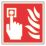 Essentials  Non Photoluminescent "Fire Alarm Call Point" Sign 100mm x 100mm