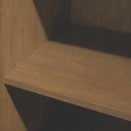 Spacepro  5-Shelf Tower Unit with Hanger Bar Oak 450mm x 2100mm