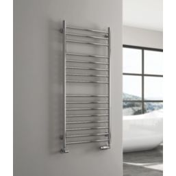 Reina 1200mm x 500mm 1703BTU Stainless Steel Flat Designer Towel Radiator