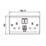LAP  13A 2-Gang SP Switched Socket + 2.4A 12W 2-Outlet Type A & C USB Charger White