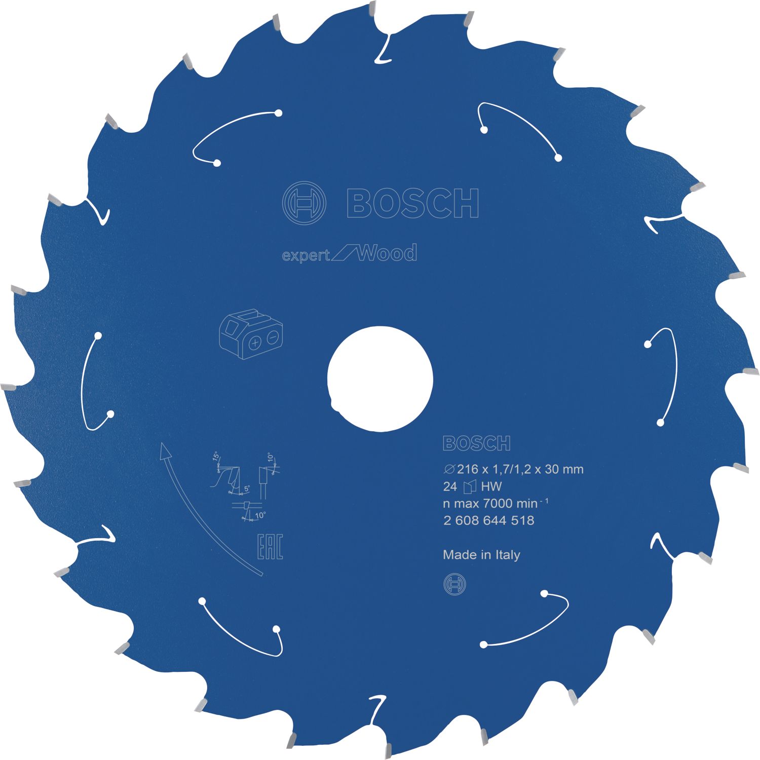 Bosch Expert Wood Circular Saw Blade 216mm x 30mm 24T (242PP)
