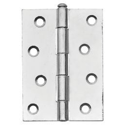 Zinc-Plated  Loose Pin Butt Hinges 100mm x 41mm 2 Pack