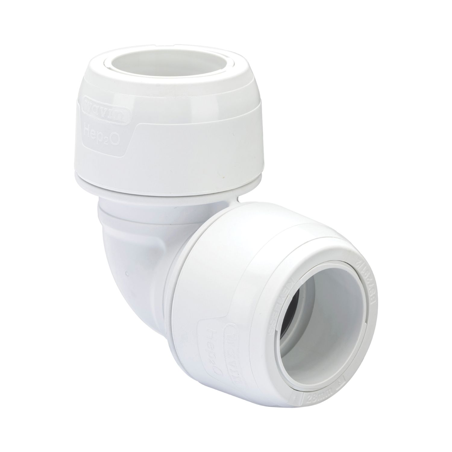 Hep2O Plastic Push-Fit Equal 90° Keyless Elbow 28mm (242RE)