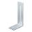 Essentials Adjustable Corner Bracket Silver 55mm x 120mm x 30mm