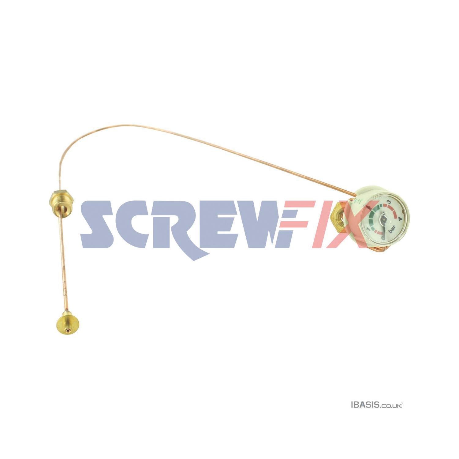 Worcester Bosch 87161164280 Pushfit/Circlip Pressure Gauge (242TP)