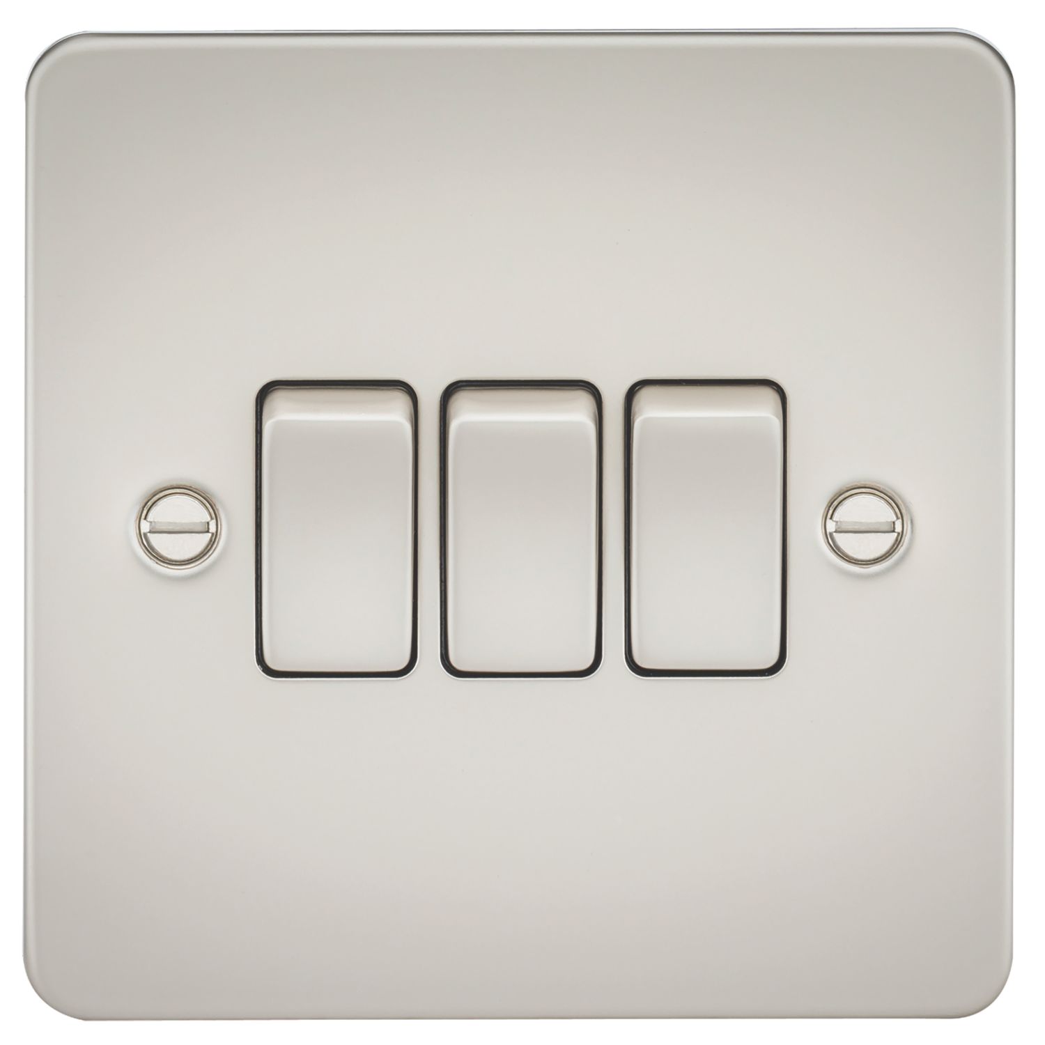 Knightsbridge 10AX 3-Gang 2-Way Light Switch Pearl (242TY)