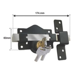 Smith & Locke Gate Bolt Black 85mm