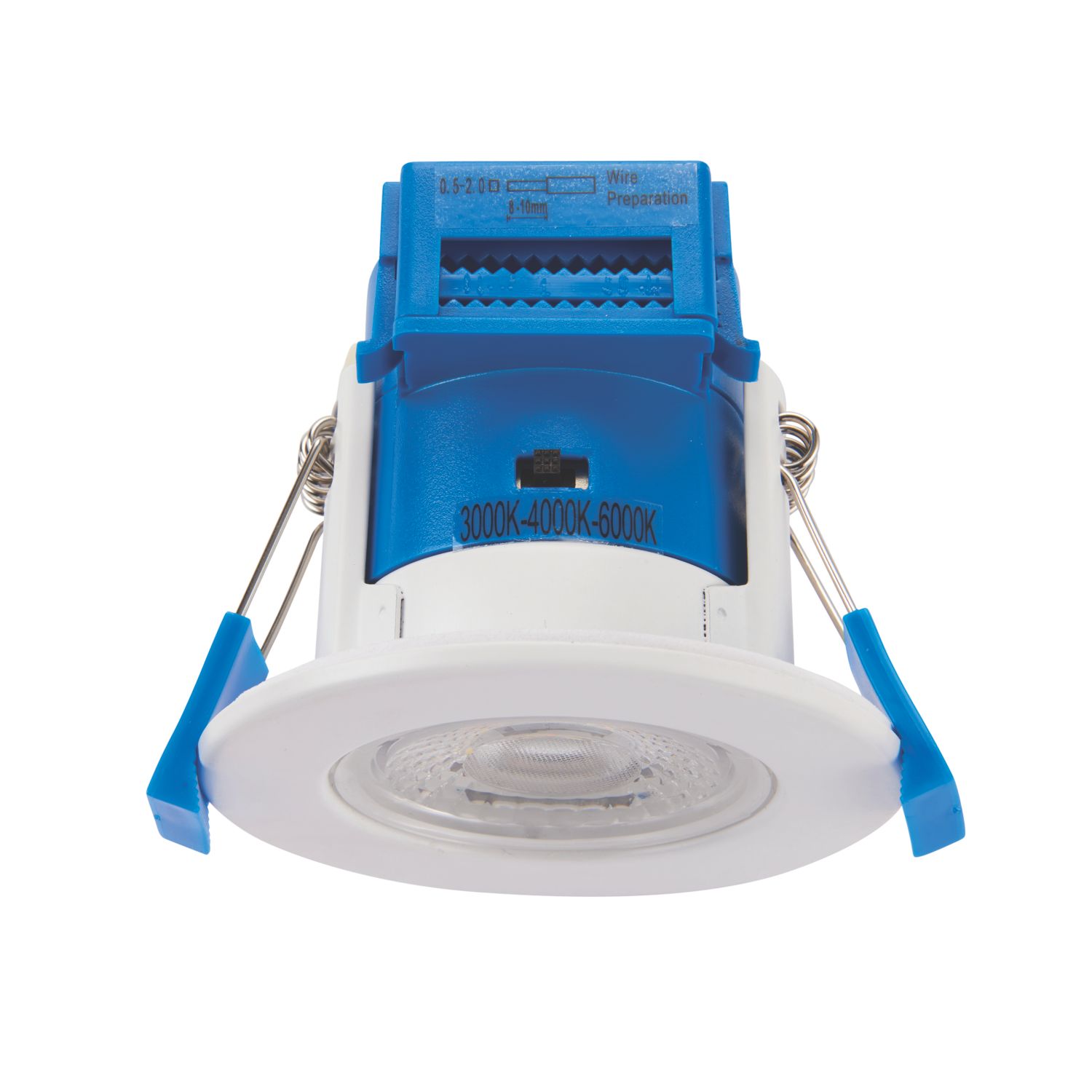 Saxby ShieldECO 500 Fixed Fire Rated LED Recessed Downlight Matt White 5W 500lm (242VX)