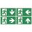 Brackenheath  LED Exit Sign Hanging/Surface-Mounted 220mm x 300mm