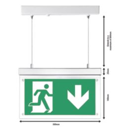 Brackenheath  LED Exit Sign Hanging/Surface-Mounted 220mm x 300mm