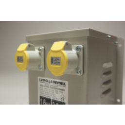 Carroll & Meynell  3300VA Intermittent Step-Down Isolation Transformer 230V/110V Grey