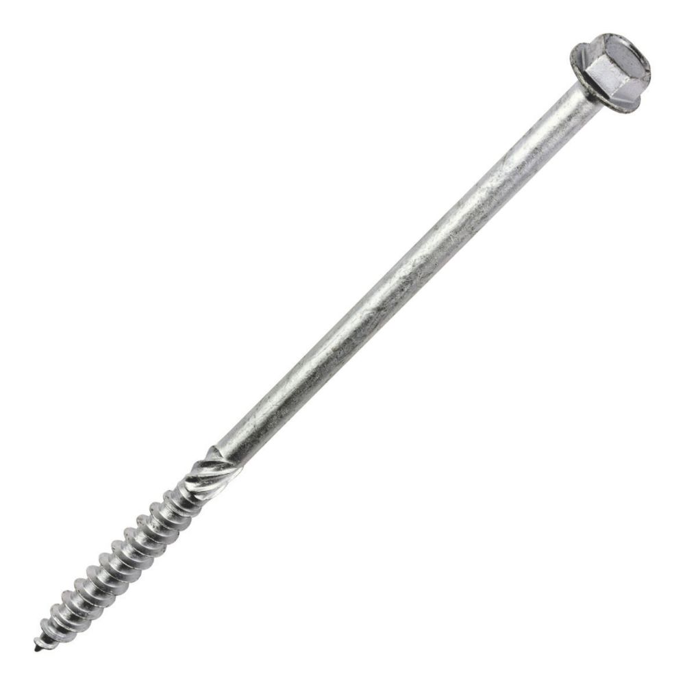 Timco 10200INH Hex Socket Thread-Cutting Timber Screws 10mm x 200mm 10 Pack