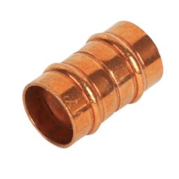 Yorkshire  Copper Solder Ring Equal Couplers 15mm 10 Pack