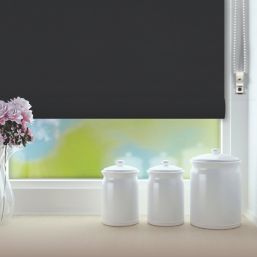 Renaissance Roller Blackout Thermal Blind Black 90cm x 160cm Drop