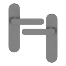 Cooke & Lewis Maugan Lever on Backplate Door Handles Pair Titanium