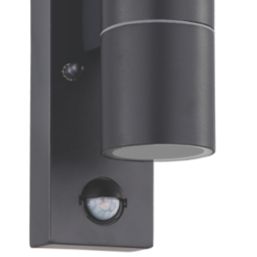 Eglo Riga 5 Outdoor LED Wall Light With PIR Sensor Black 2.8W 250lm