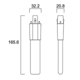 Sylvania Toledo G23 2-Pin Stick LED Light Bulb Frosted 450lm 4.5W