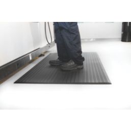 COBA Orthomat Anti-Fatigue Floor Mat Black 0.9m x 0.6m x 9mm