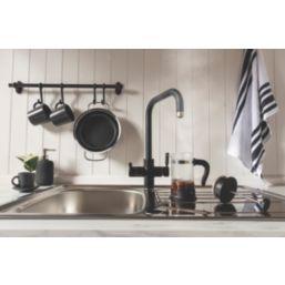 Streame by Abode Hemista 4-in-1 Boiling Mono Mixer Matt Black