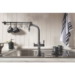 Streame by Abode Hemista 4-in-1 Boiling Mono Mixer Matt Black