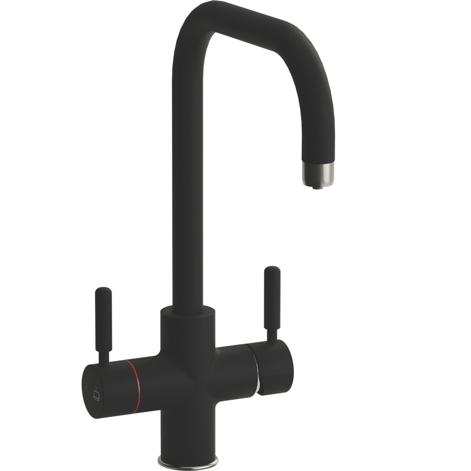 Streame by Abode Hemista 4-in-1 Boiling Mono Mixer Matt Black (243JM)