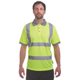 Site  Hi-Vis Polo Shirt Yellow X Large 47" Chest