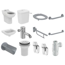 Armitage Shanks Doc M Contour 21+ Pack LH Grey 9 Piece Set