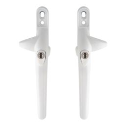 Refurb Smith & Locke  Left & Right-Handed Cockspur Window Handles White 10 Pack