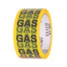 Arctic Hayes 662030-50M Gas ID Tape Yellow/Black 50m x 50mm
