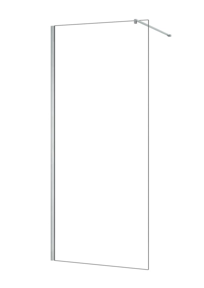 Triton Neo  Frameless Showerwall  Chrome 1100mm x 2015mm