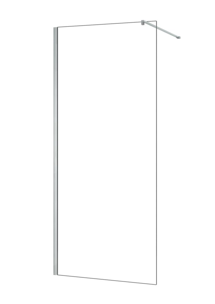 Triton Neo Frameless Showerwall Chrome 1100mm x 2015mm - Screwfix